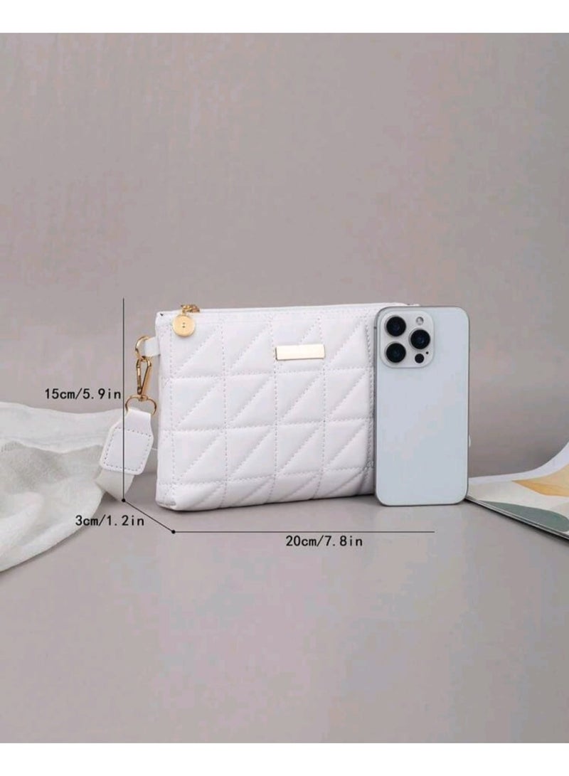 Shein Women's Fashion Topstitching Crossbody Bag, Shoulder Bag, Clutch, Envelope Bag, - Image 2